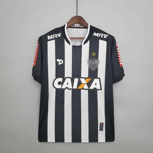 Jersey Atlético MG Retrô 20162017 Preta and Branca - Dry World
