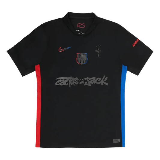 Jersey Barcelona Edition Especial Travis Scott 2025 Preta Men's
