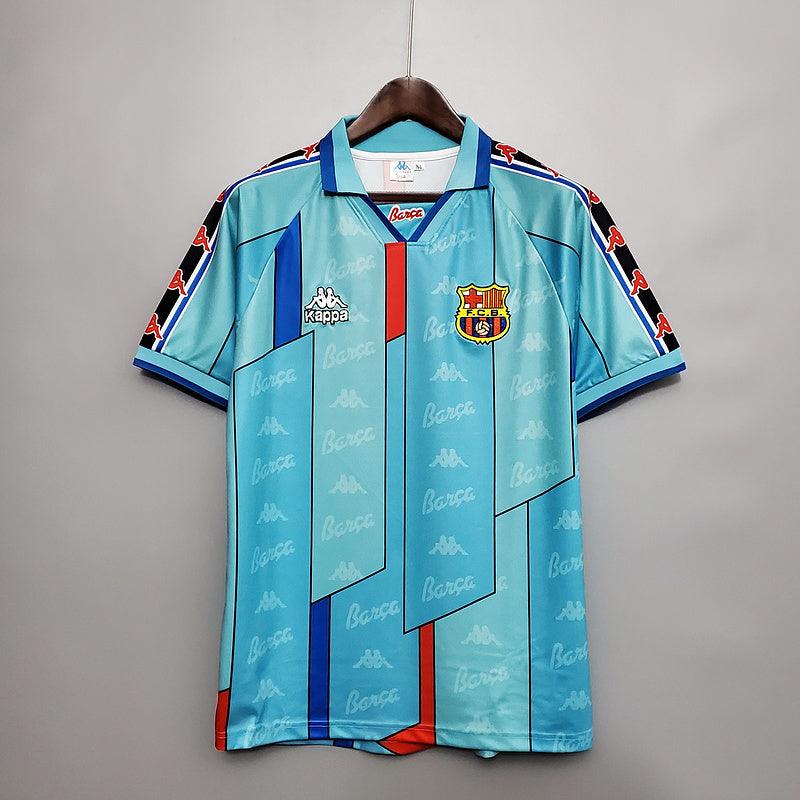 Jersey Barcelona Retrô 1996/1997 Blue Clara - Kappa