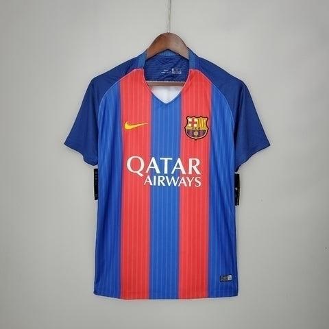 Jersey Barcelona Retrô 2016/2017 Blue e Red - Nike