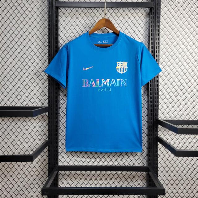 Jersey Barcelona x Balmain 24/25 s/n° Fan Version Men's - Blue