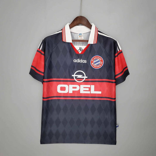 Jersey Bayern Retrô 1997/1999 Preta and Vermelha - Adidas