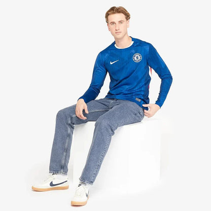 Camisa Chelsea I 2025/26 Nike Manga Longa Torcedor - DA Sports Oficial