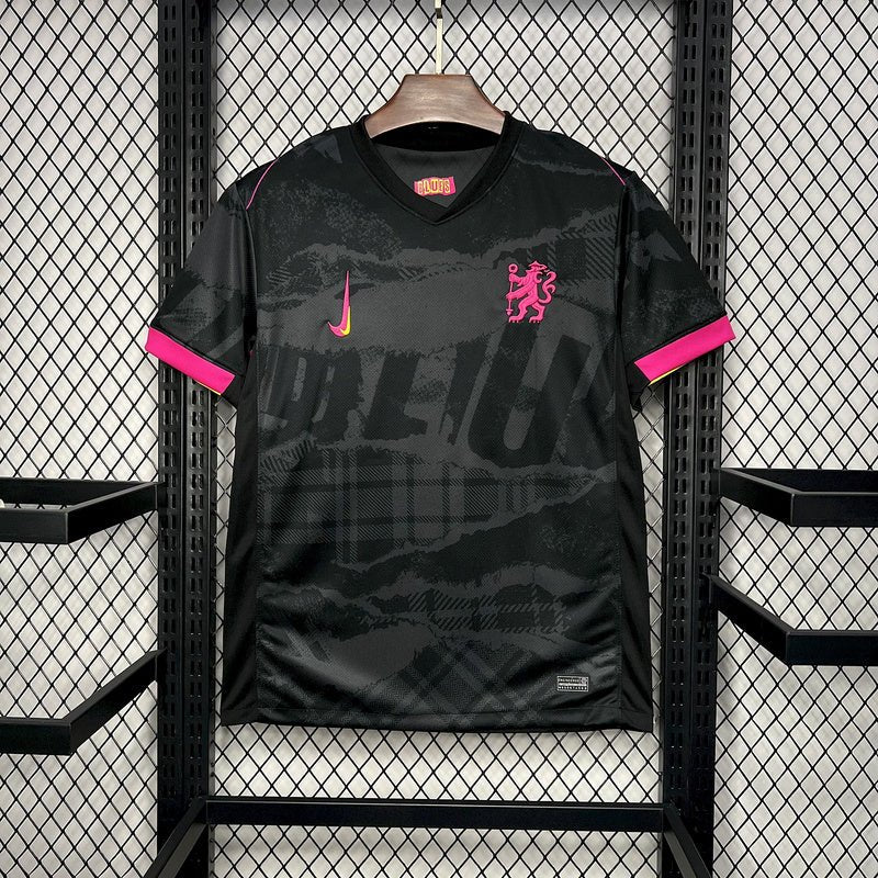 Jersey Chelsea Third 24/25 - Black com Pink