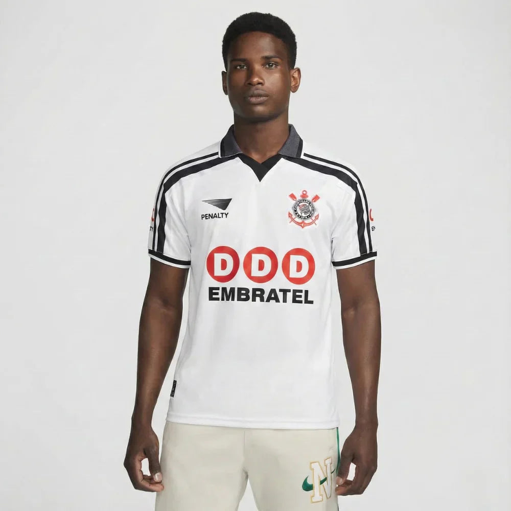 Jersey Corinthians Retro Home 1998 Embratel