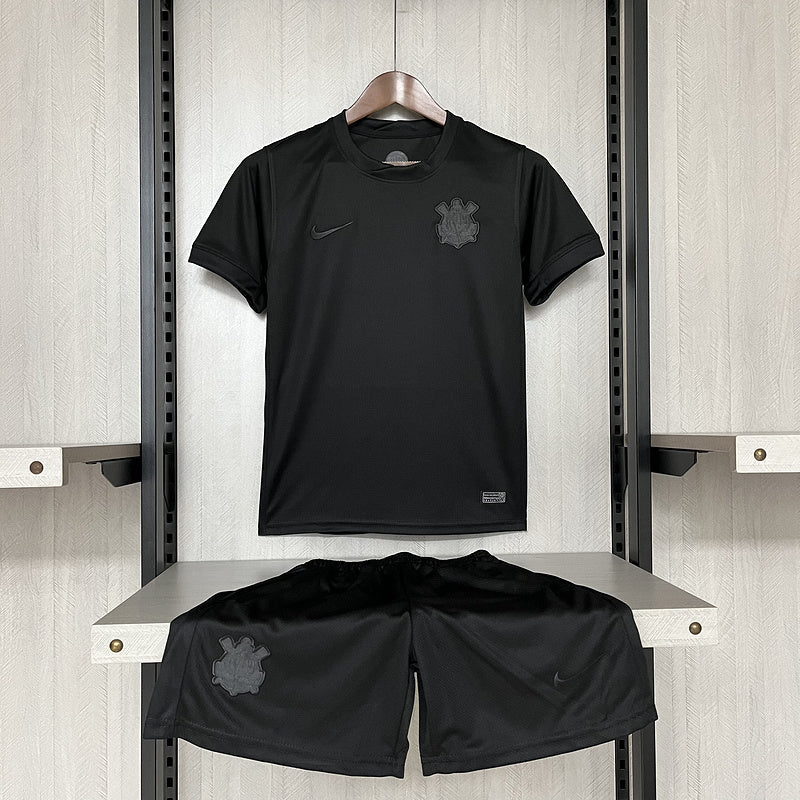 Jersey Corinthians Kids Away 24/25 s/n° Fan Version Nike - Black