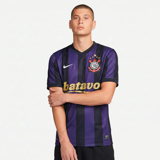 Retro Corinthians Terceira 2009 Black/Purple Men's