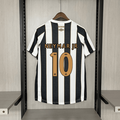 Camisa do Santos 24/25 Preta e Branca (Neymar JR 10 Incluso) - DA Sports Oficial