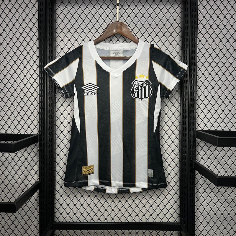 Jersey do Santos Home 24/25 - Black e White - (Women's)