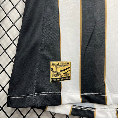 Camisa do Santos I 24/25 - Preta e branca - (Feminina) - DA Sports Oficial