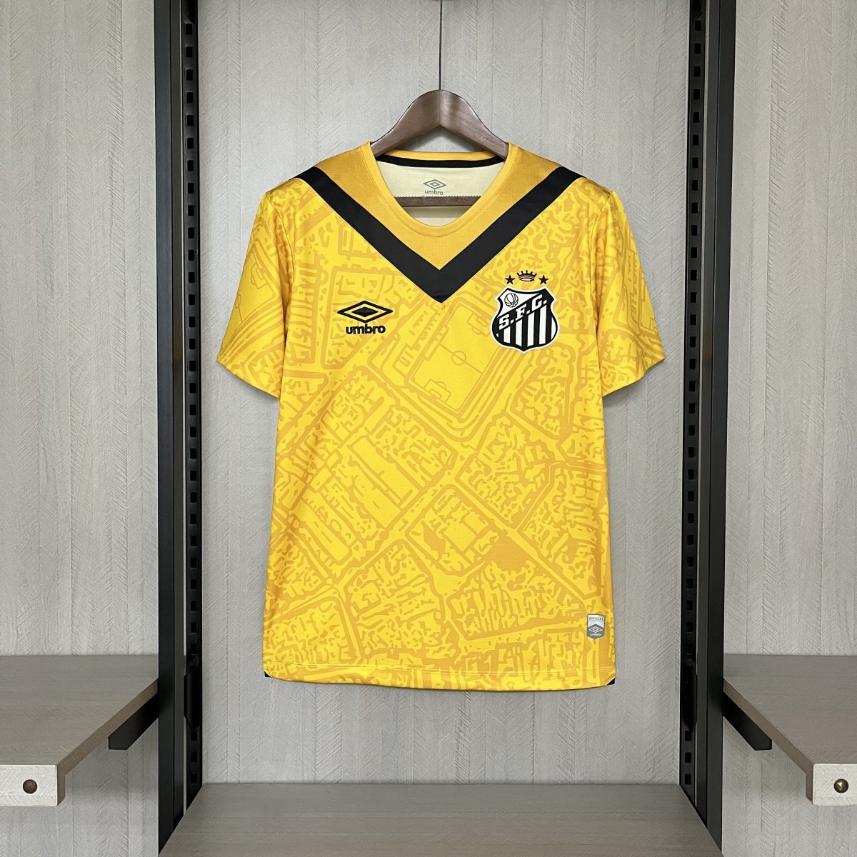 Jersey do Santos Third 24/25 Yellow e Black