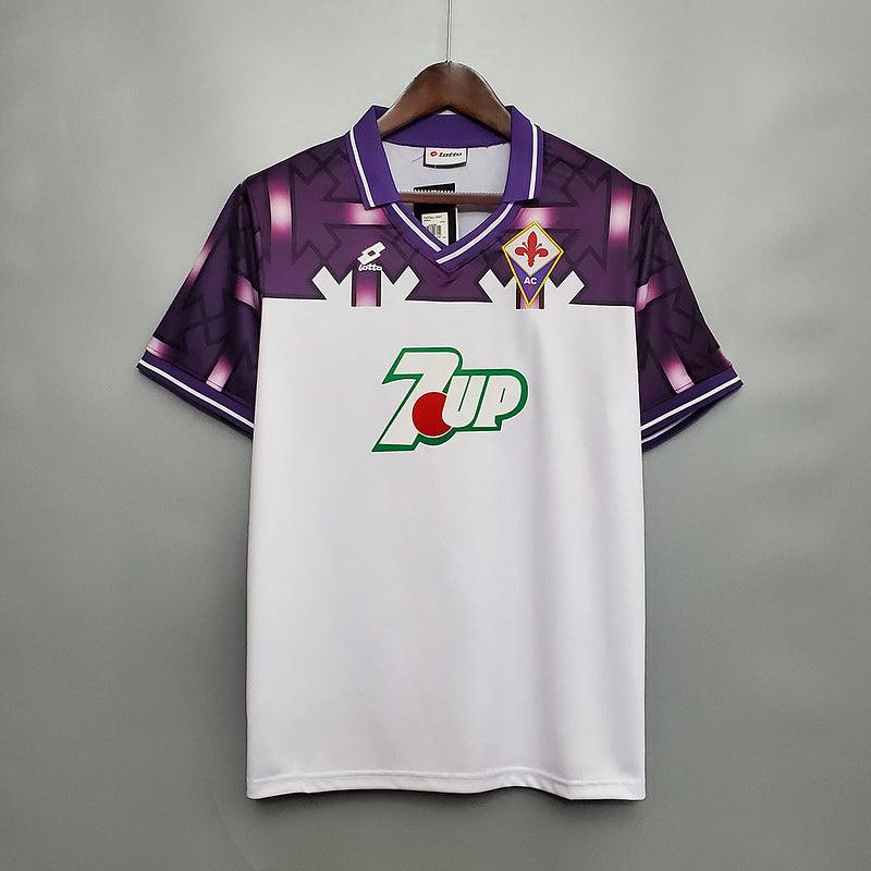 Jersey Fiorentina Retrô 1992/1993 Branca and Roxa - Lotto