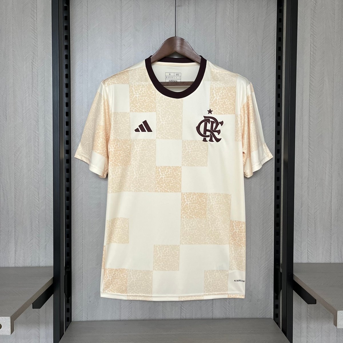 Jersey Flamengo 24/25 Adidas Pre Jogo Men's - Bege