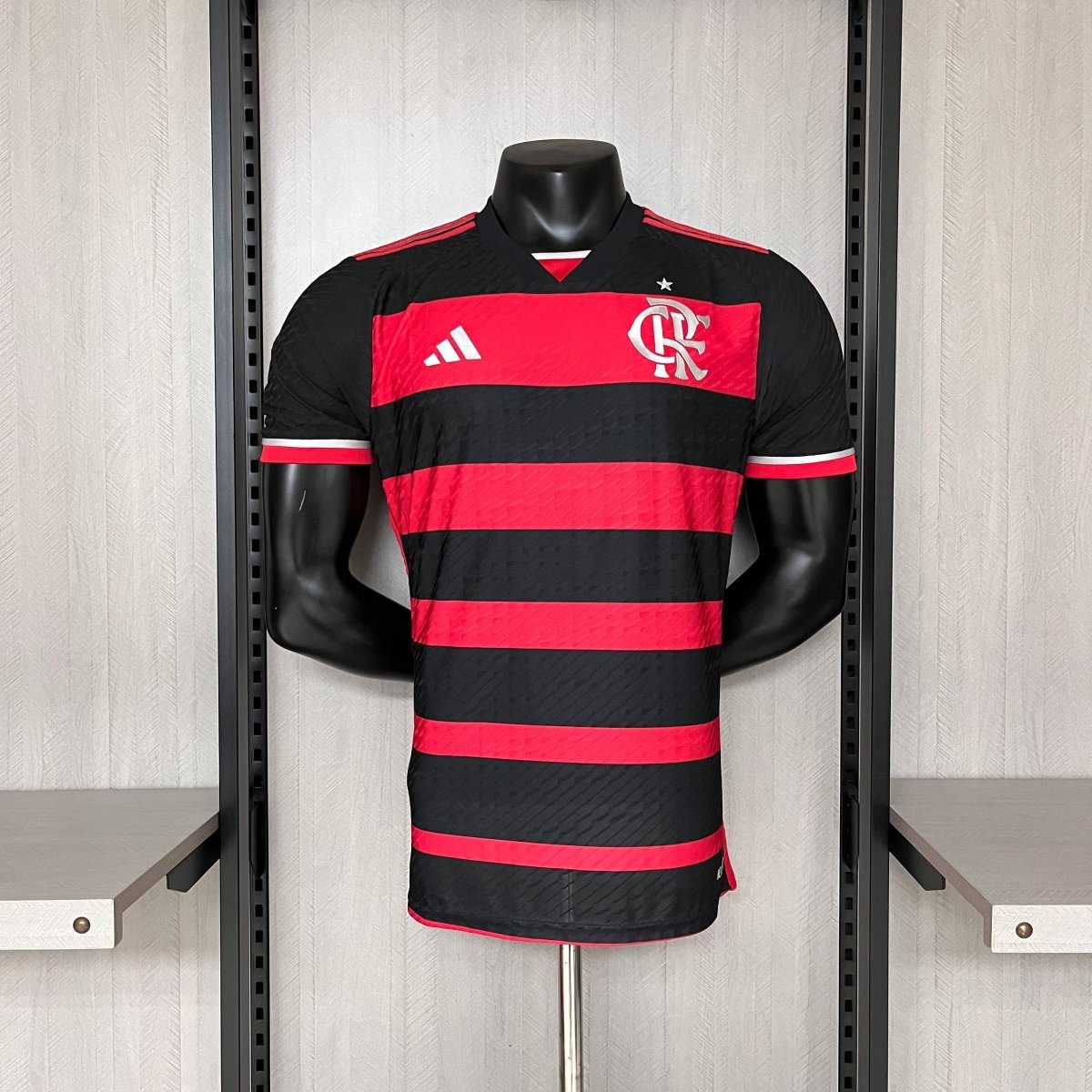 Jersey Flamengo Home 24/25 s/n° Player Version Adidas Men's - Red+Black