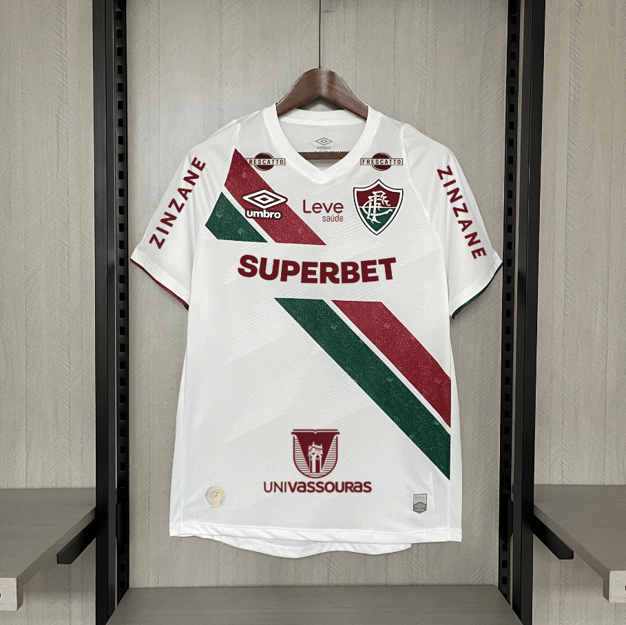 Fluminense 24/25 II White Umbro (With All Sponsors) Jersey