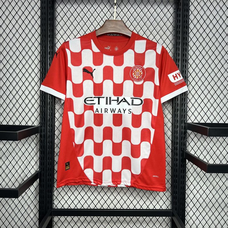 Camisa Girona I 24/25 Puma - Vermlha e Branco - DA Sports Oficial