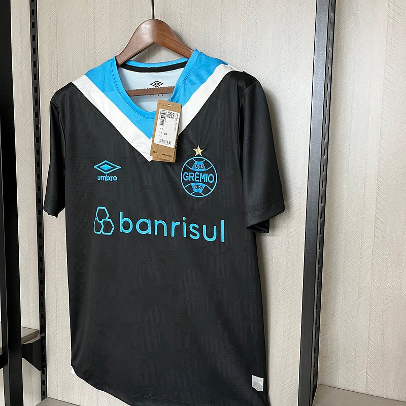 Camisa Grêmio III 24/25 Torcedor Umbro Masculina - Preto+Branco - DA Sports Oficial