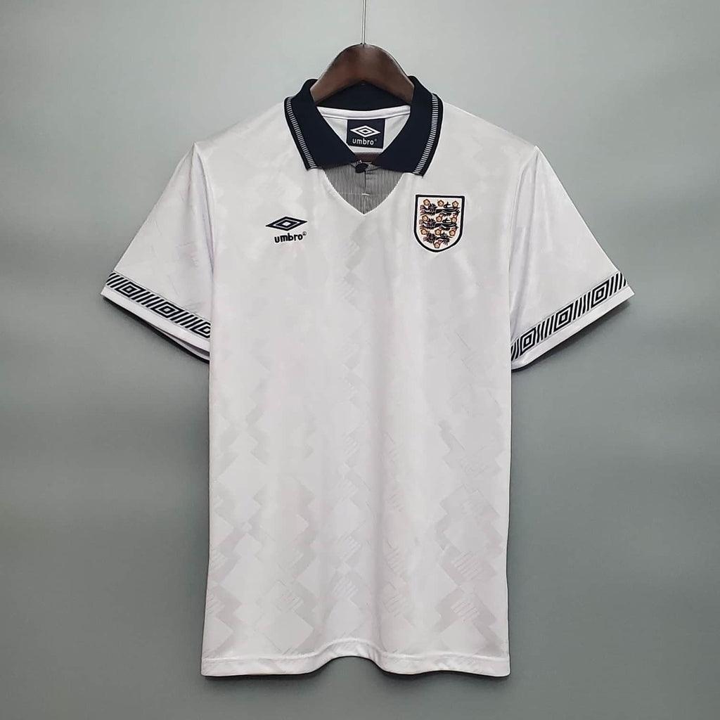 Jersey Inglaterra Retrô 1990 Branca - Umbro