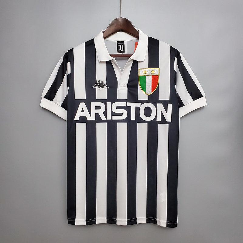 Jersey Juventus Retrô 1984/1985 Black e White - Kappa