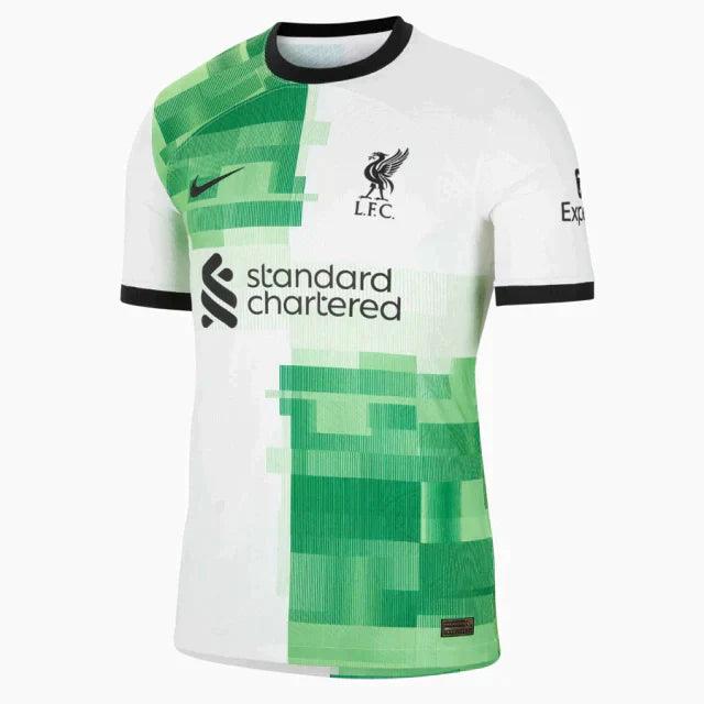 Jersey Liverpool Away 23/24 s/n° Fan Version Men's - White e Green