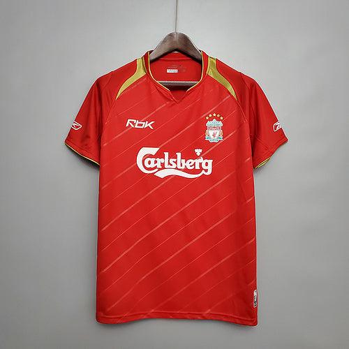 Jersey Liverpool Retrô 05/06 - Reebok - Vermelha
