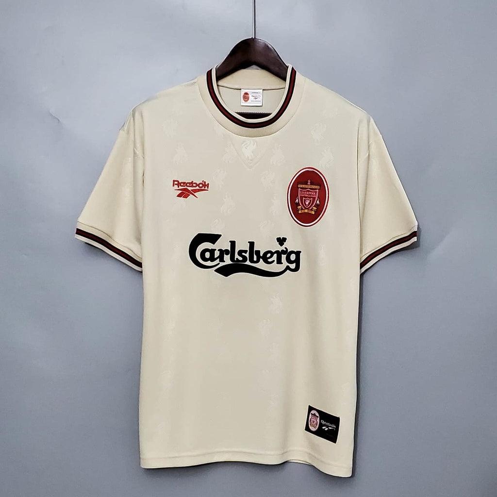 Jersey Liverpool Retrô 1996/1997 Branca - Reebok