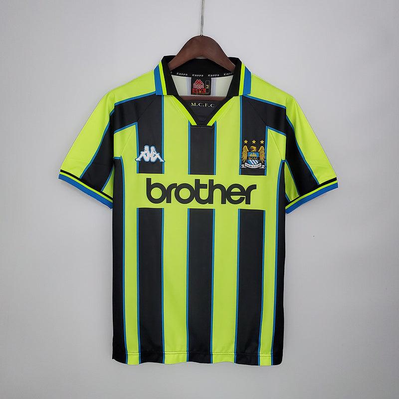 Jersey Manchester City Retrô 1998/1999 Yellow e Black - Kappa