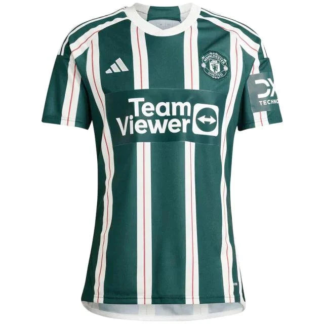 Jersey Manchester United Away 23/24 s/n° Fan Version Men's - White e Green