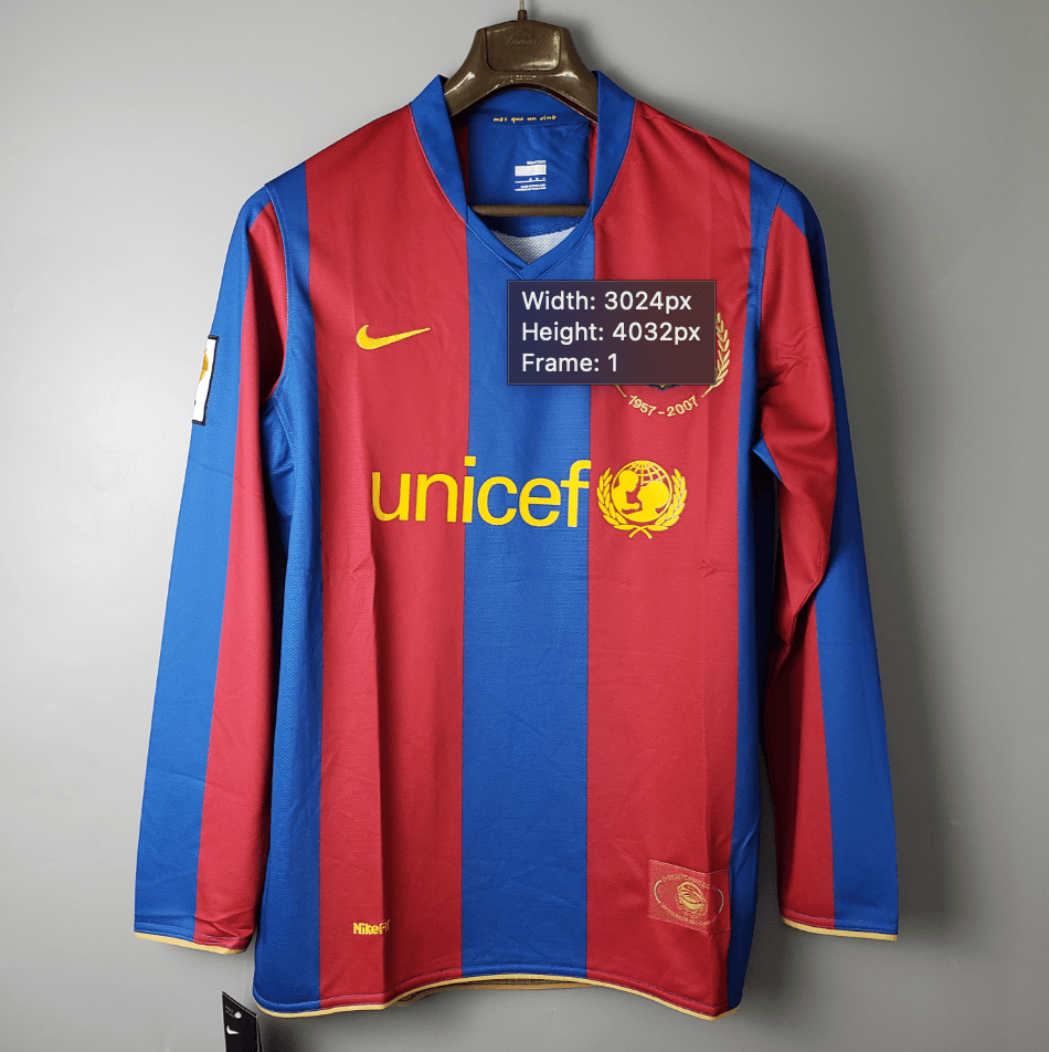 Jersey Long Sleeve Barcelona 07/08 Nike - Grená