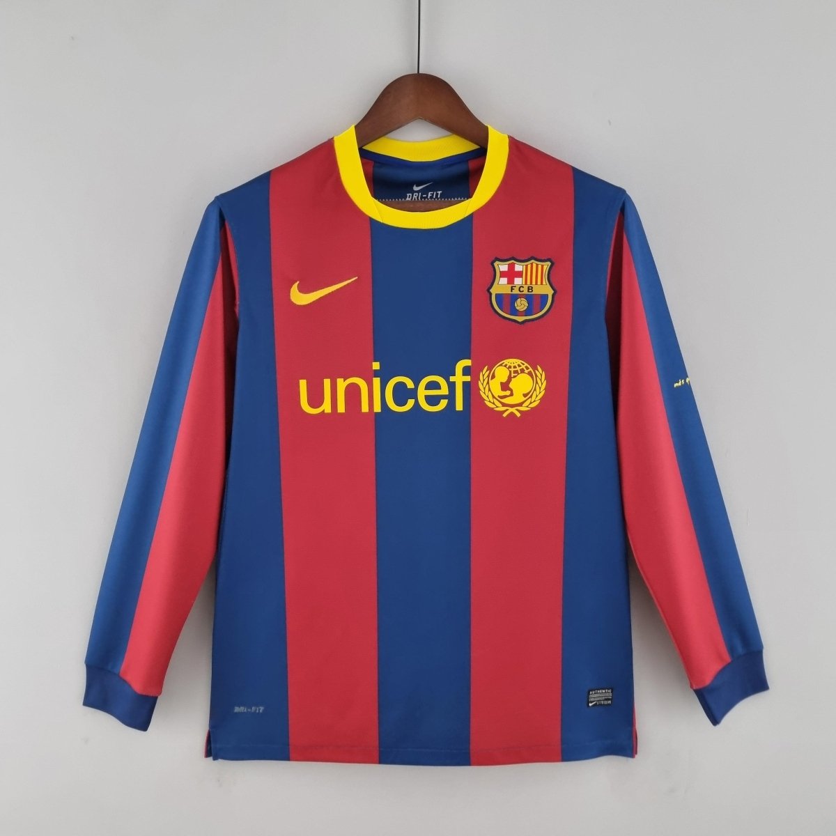 Jersey Long Sleeve Barcelona 10/11 Nike - Grená