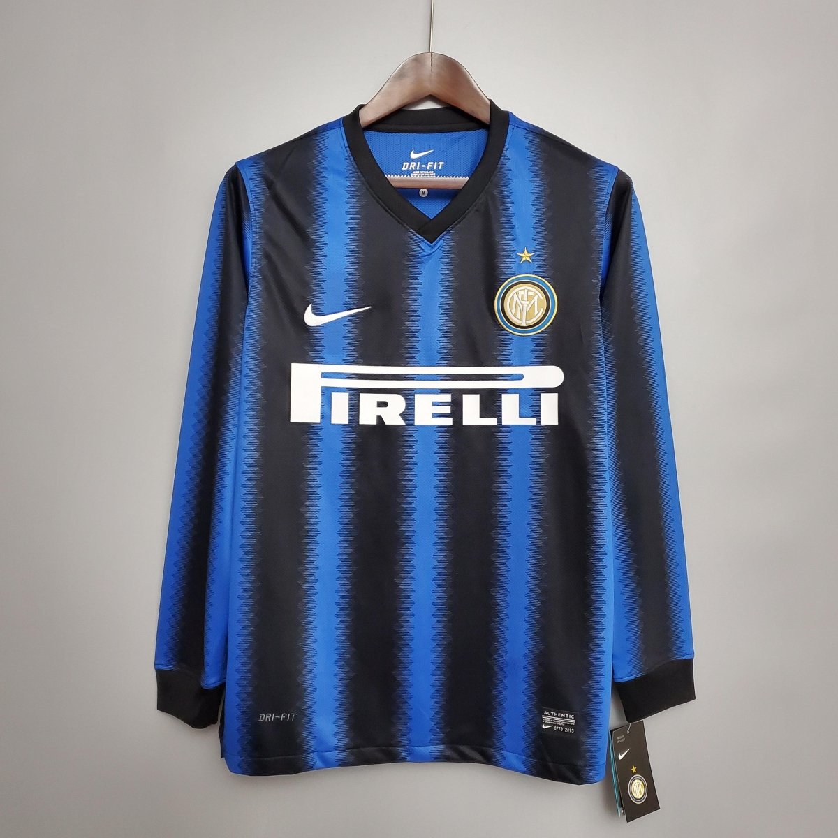 Jersey Long Sleeve Inter of Milão I 10/11 Nike - Blue and Black