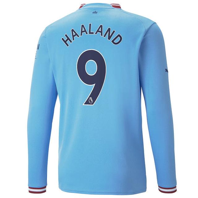 Jersey Manga Longa Manchester City 22/23 Puma [Haaland #9] - Blue