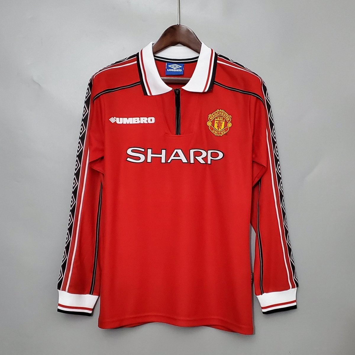 Jersey Manga Longa Manchester United 1998/99 Umbro - Red