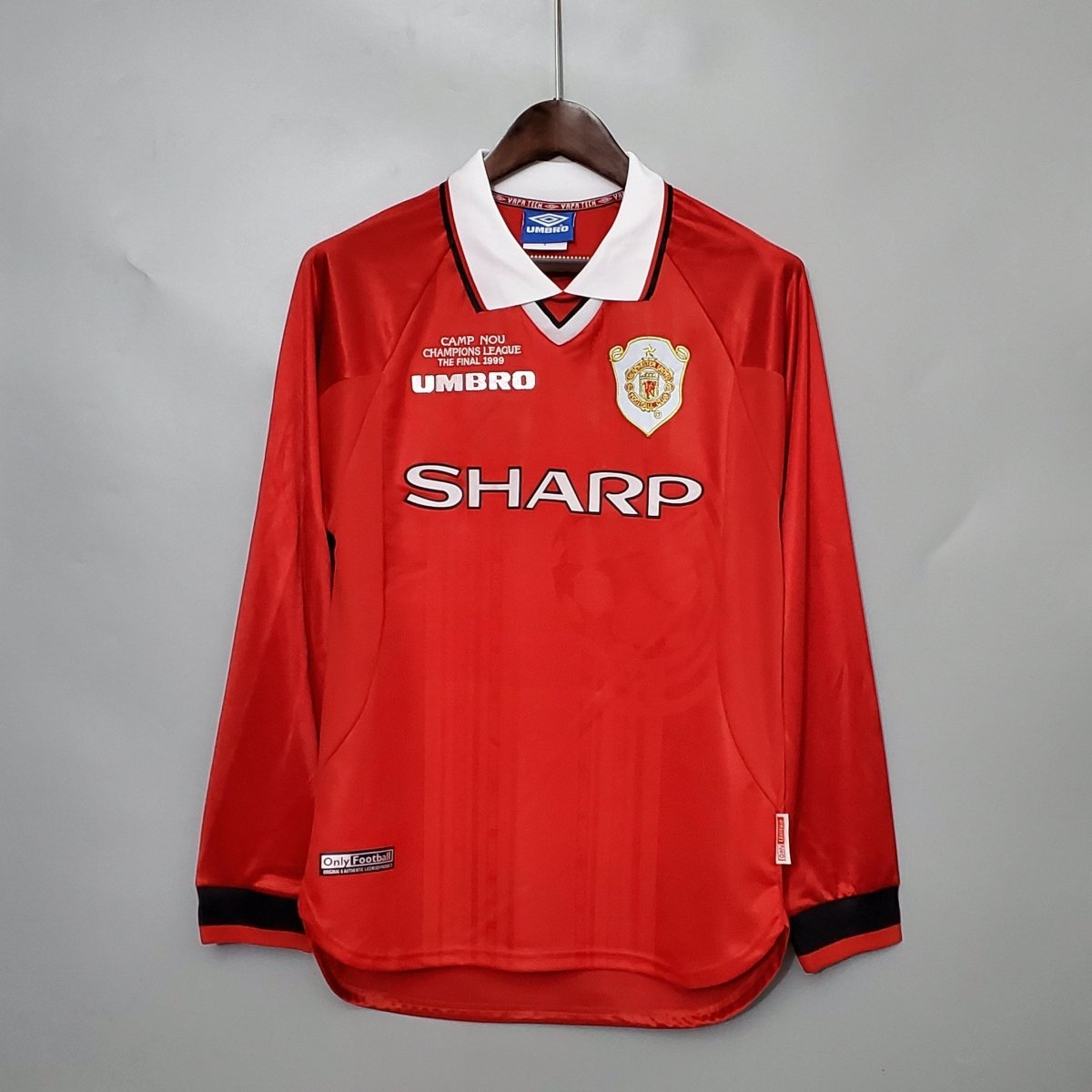 Jersey Manga Longa Manchester United 1999 Umbro - Red