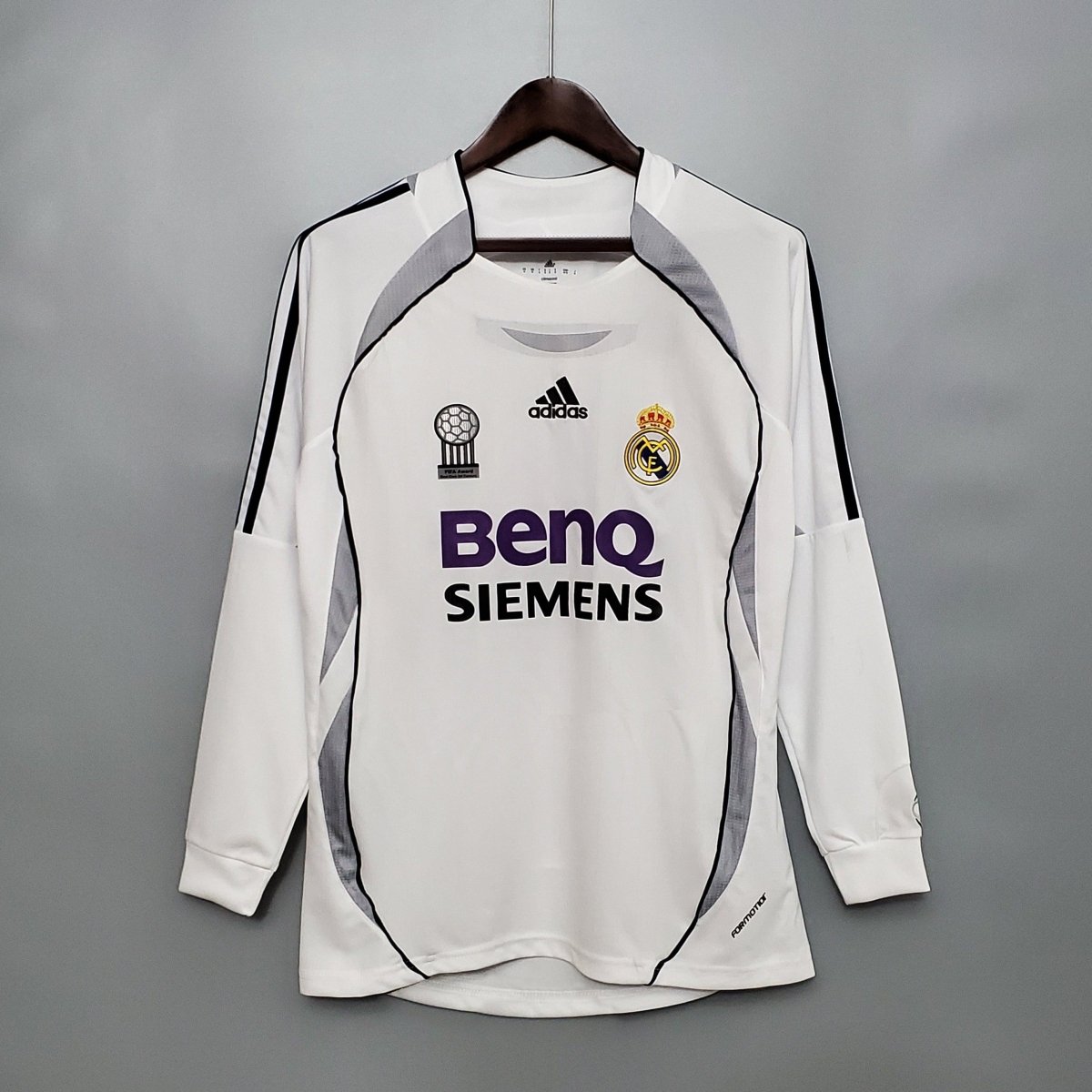 Jersey Manga Longa Real Madrid 06/07 Adidas - White