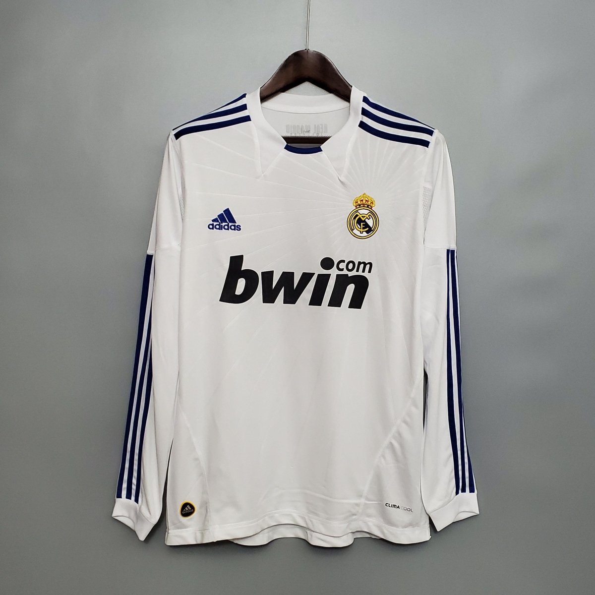 Jersey Manga Longa Real Madrid 10/11 Adidas - White