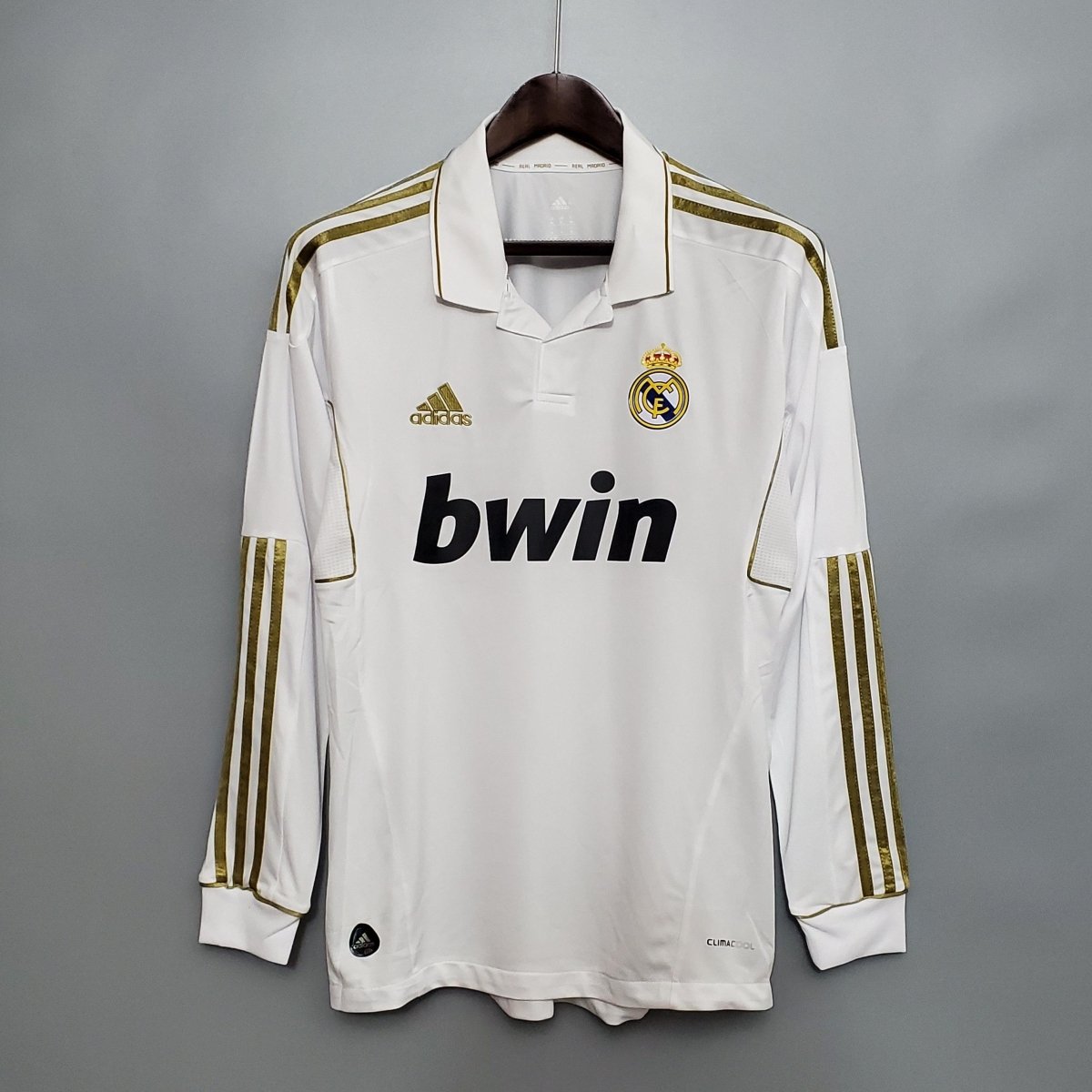 Jersey Manga Longa Real Madrid 11/12 Adidas - White