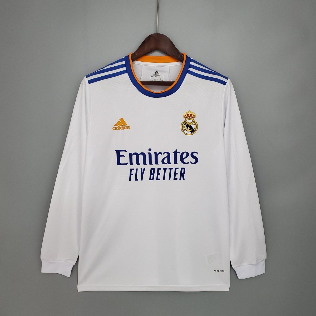 Jersey Manga Longa Real Madrid 21/22 Adidas - White