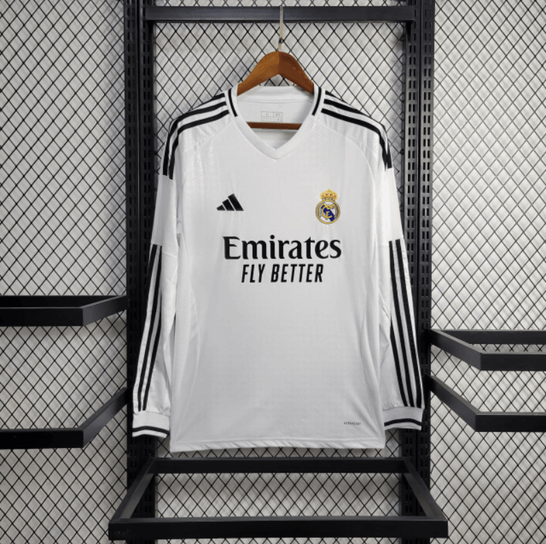 Jersey Manga Longa Real Madrid 24/25 Adidas - White