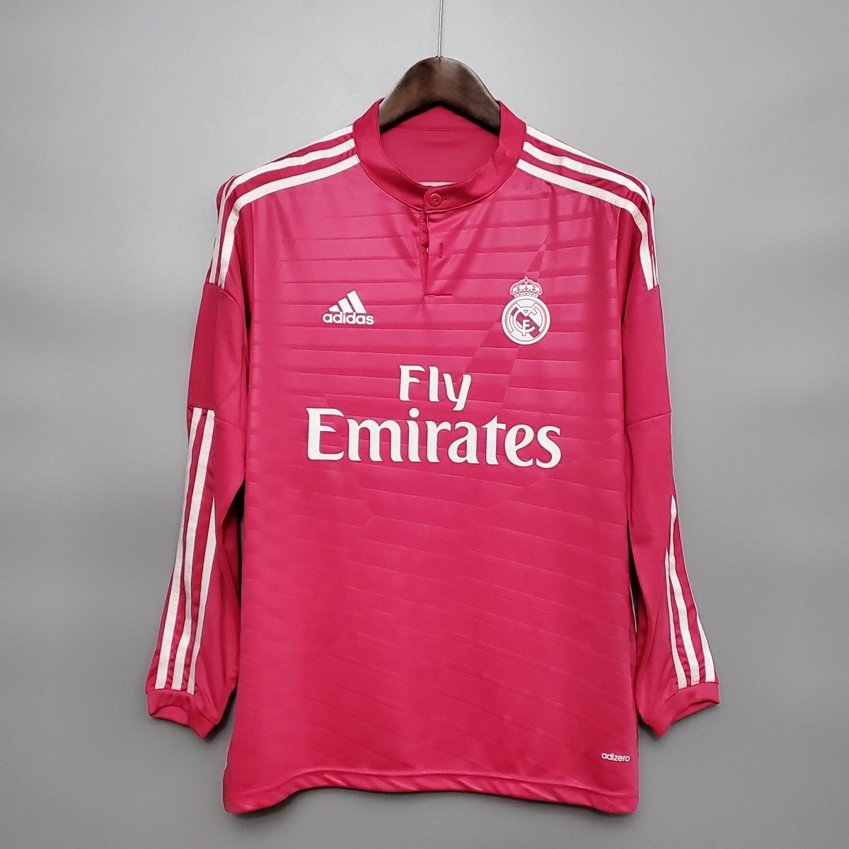 Jersey Manga Longa Real Madrid Away 14/15 Adidas - Pink