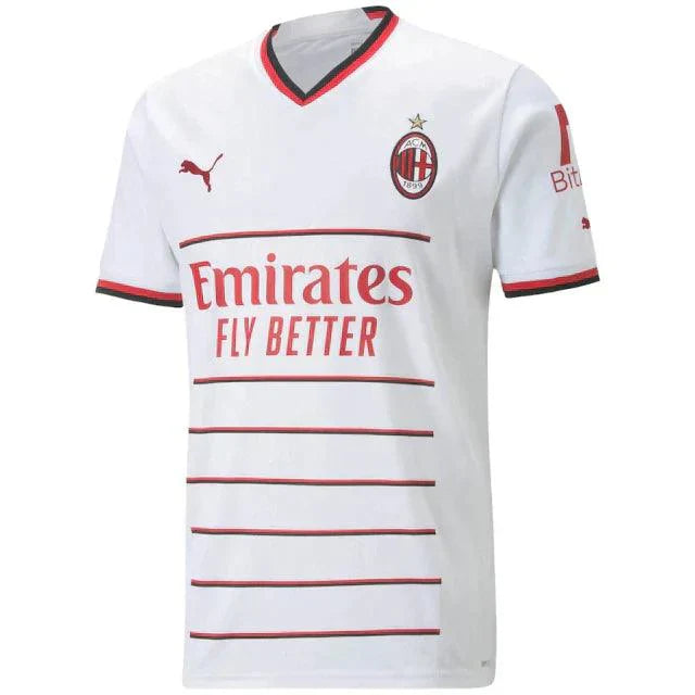 Camisa Milan Away 22/23 s/n° Torcedor Masculino - Branco - DA Sports Oficial