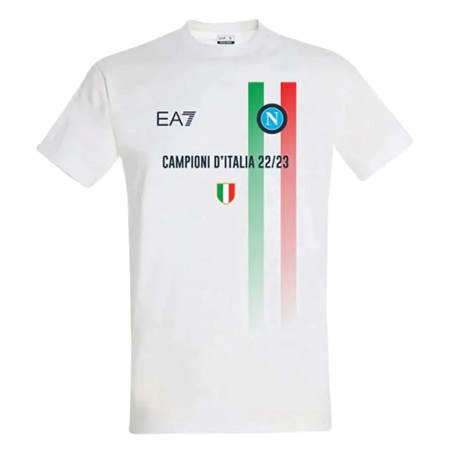 Jersey Napoli Campioni D'Italia 22/23 EA7 Fan Version Men's - White