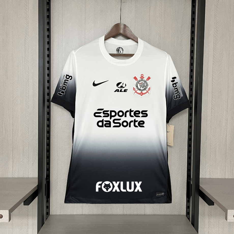 Nike Corinthians Home 24/25 - White (With All Sponsors) Jersey