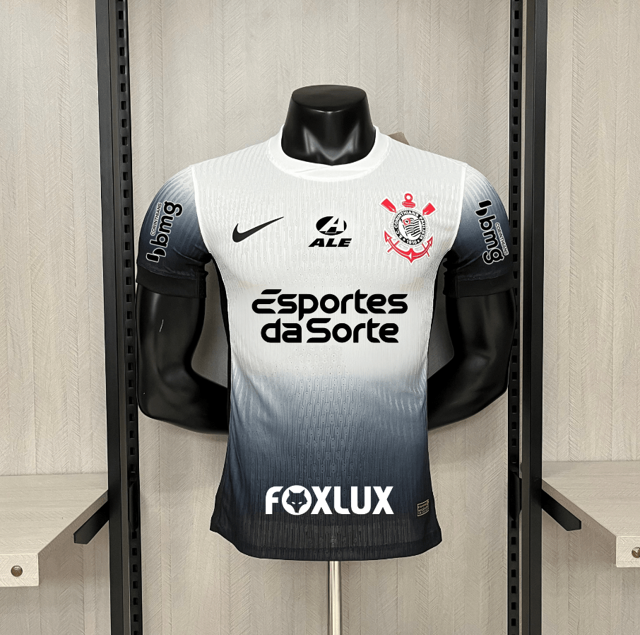 Jersey Nike Corinthians Home 24/25 Modelo Player Version (Com todos patrocinadores)