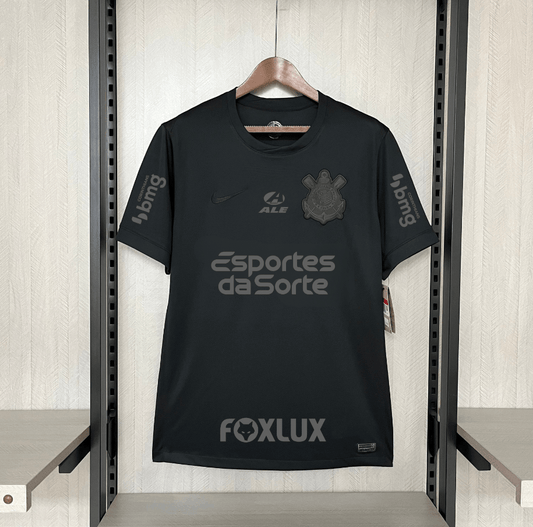Nike Corinthians Away 24/25 - Black (With All Sponsors) Jersey