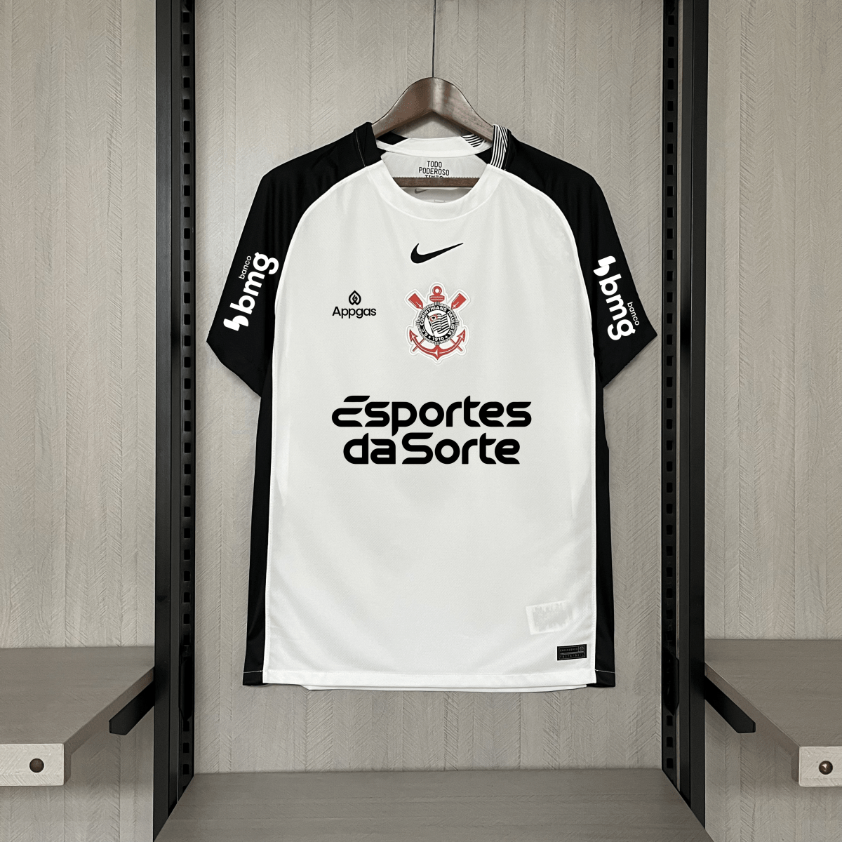 Nike Corinthians I 2025 - Black and White - Men's Jersey
