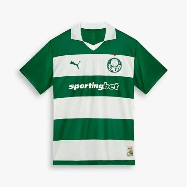 Jersey Palmeiras Listrada Green+White Avanti 2025/26 Men's