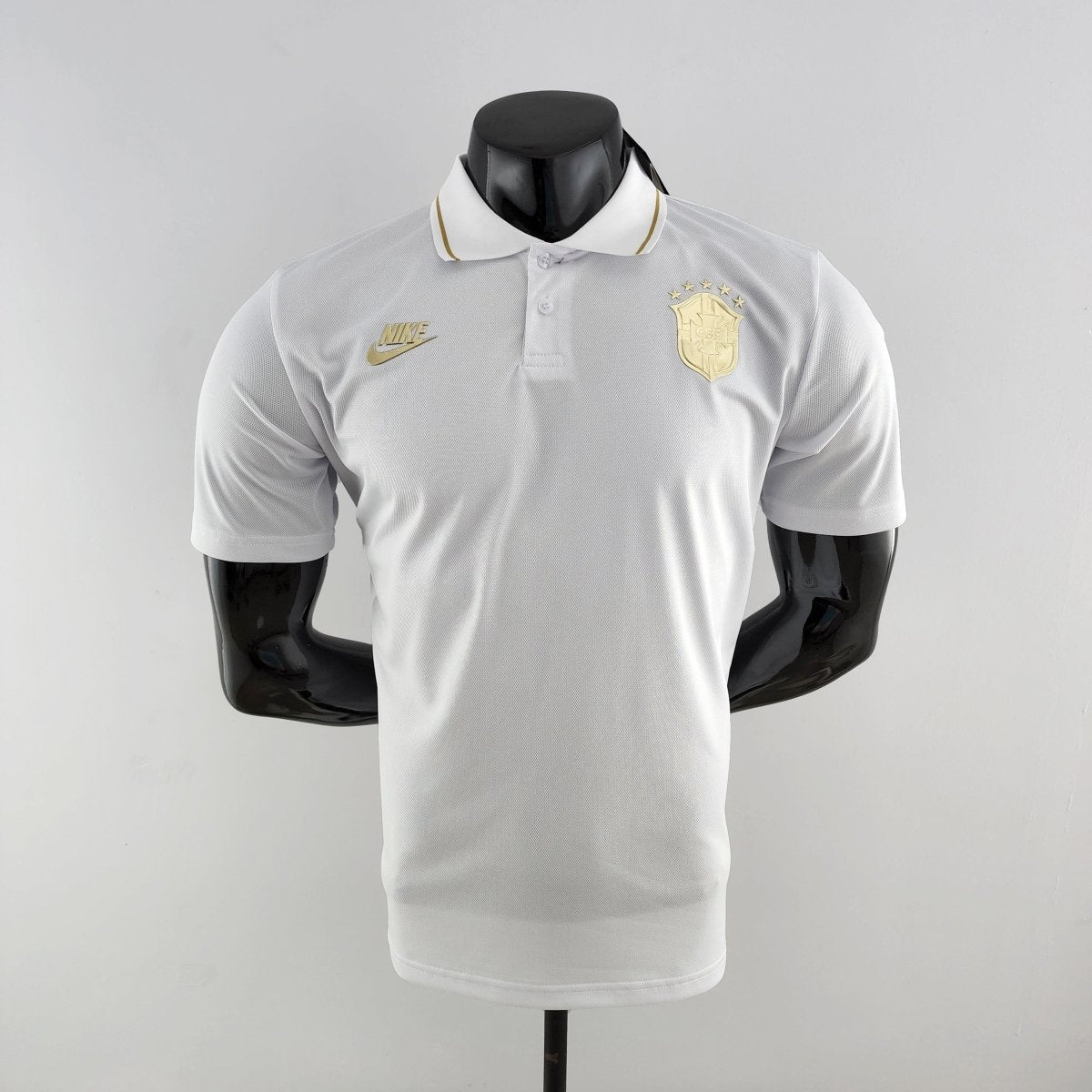 Jersey Polo Brasil Branca - Men's