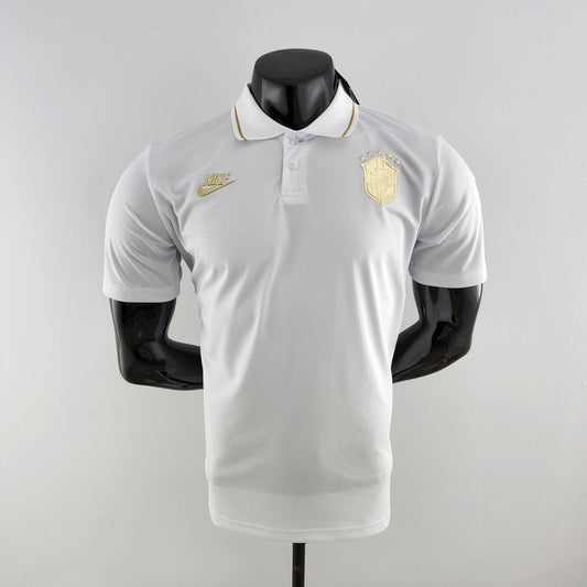 Jersey Polo Brasil Branca - Men's