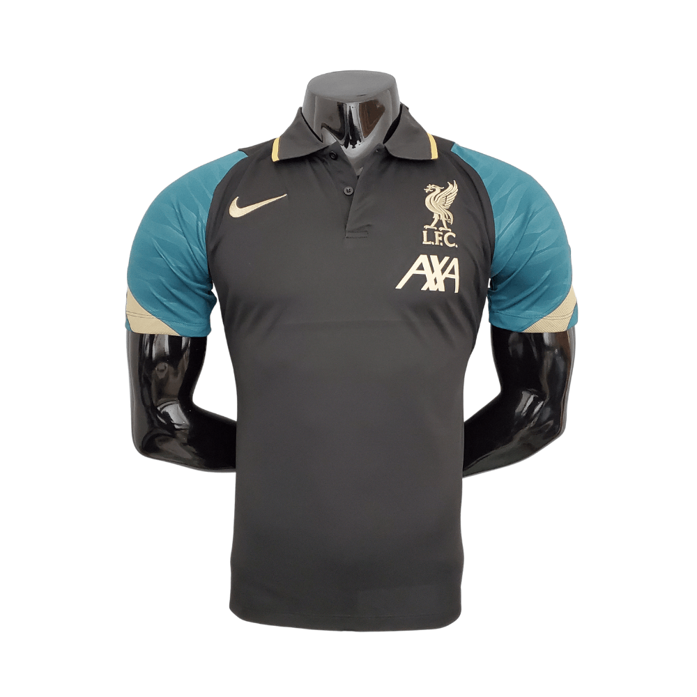 Polo Jersey Liverpool Black - Men's